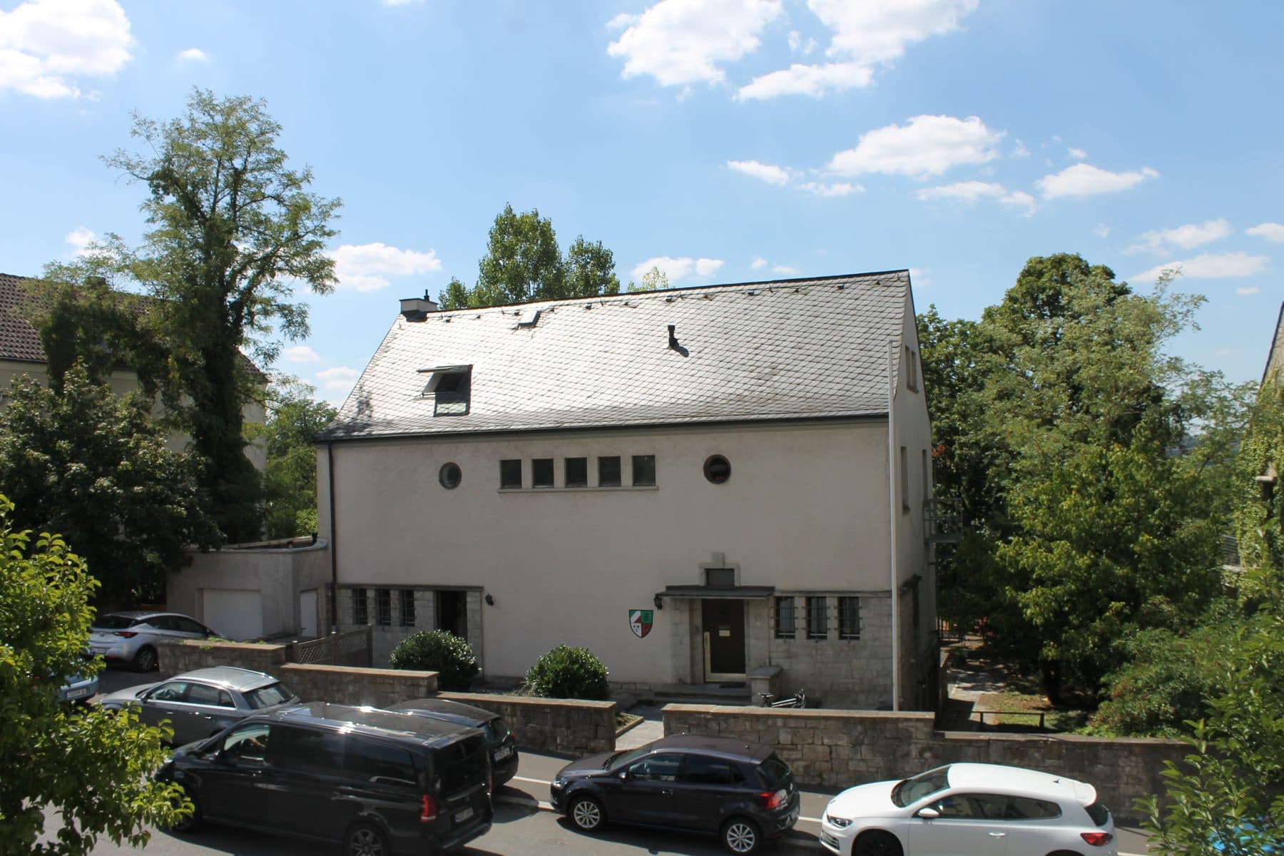 Das Asciburgia-Haus von der Straße