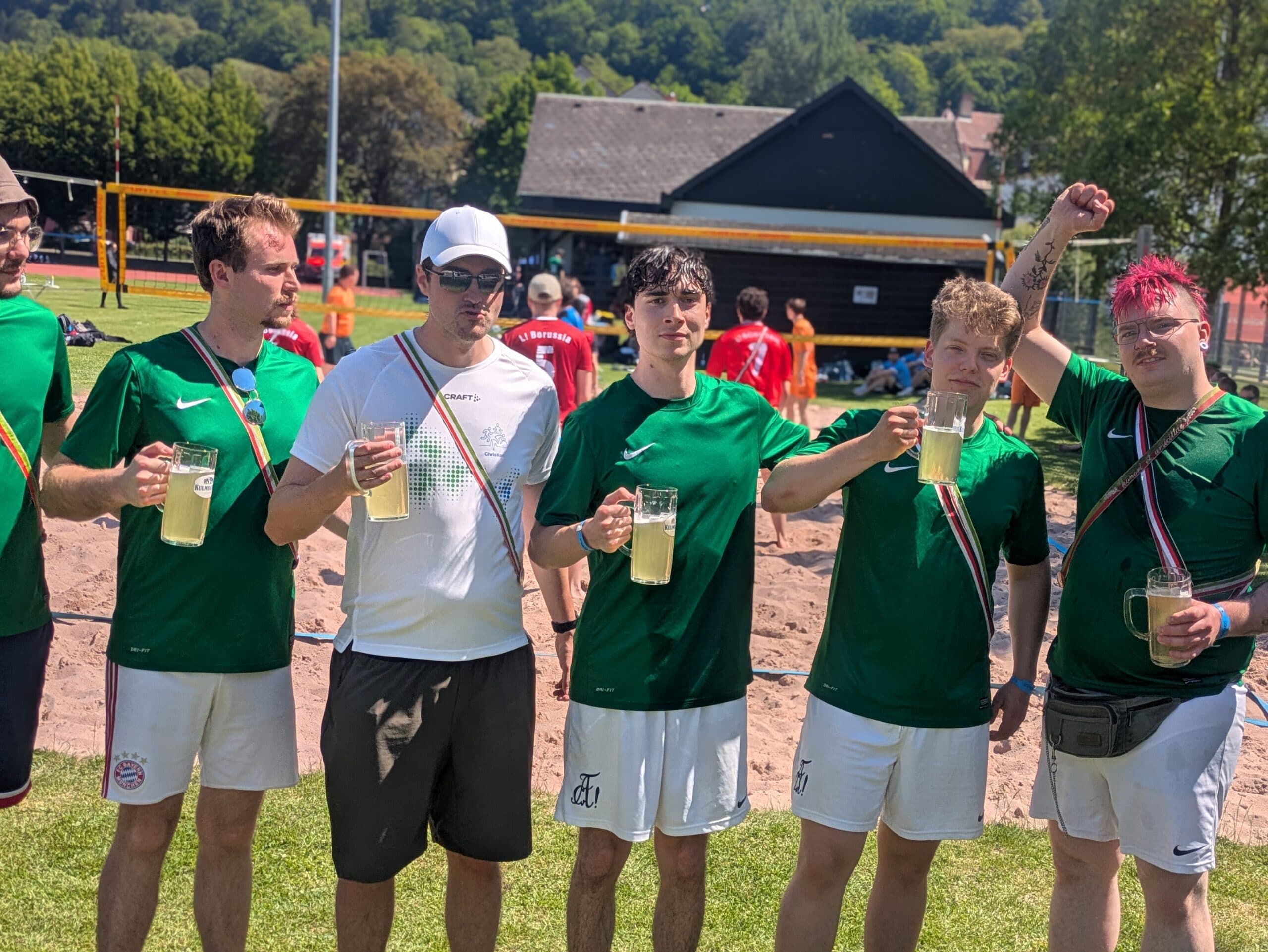 Volleyballteam von Asciburiga beim Sportfest in Coburg